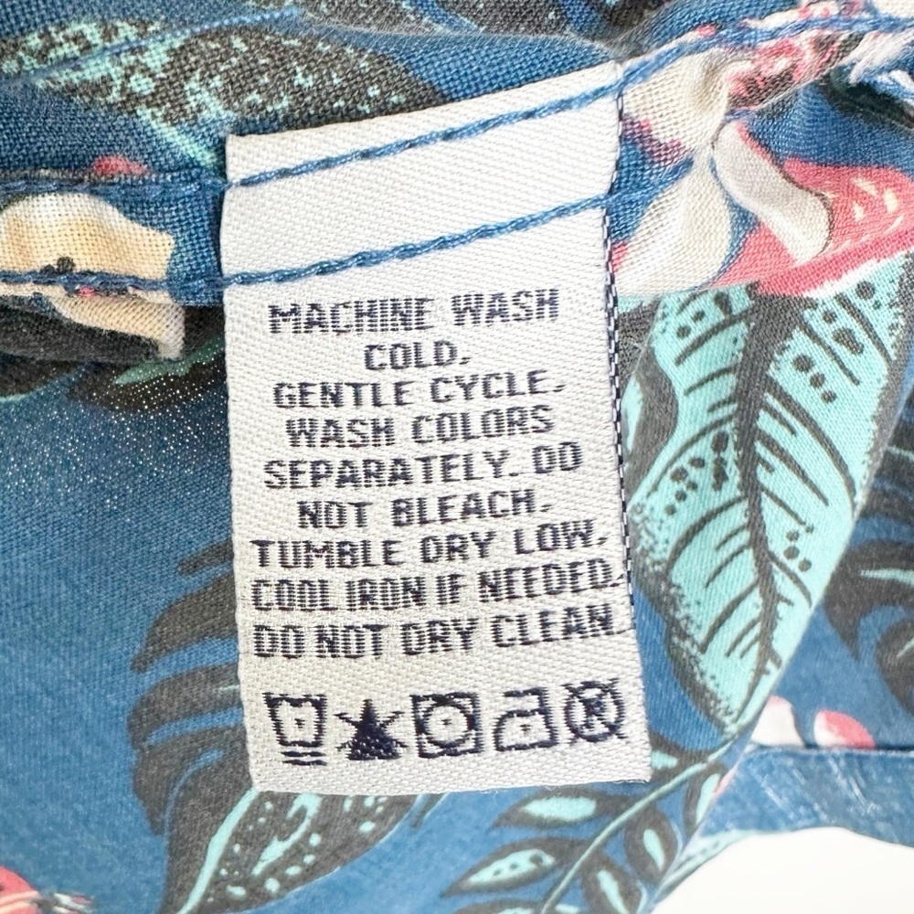 REYN SPOONER Hawaiian Blue Button Shirt XL - Picture 6 of 8